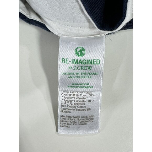 J Crew Shorts Mens Size 32 Navy Blue Solid 9" Inseam Casual Chino - Picture 5 of 10